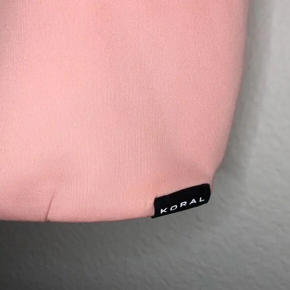 Koral Bra Motive Scuba Crop Top Rose Quartz M