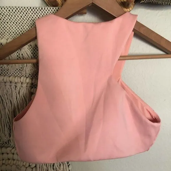 Koral Bra Motive Scuba Crop Top Rose Quartz M