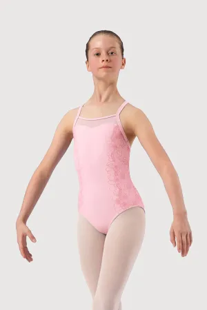 L54147G - Bloch Lace Bodice & Racer Back Girls Cami Leotard