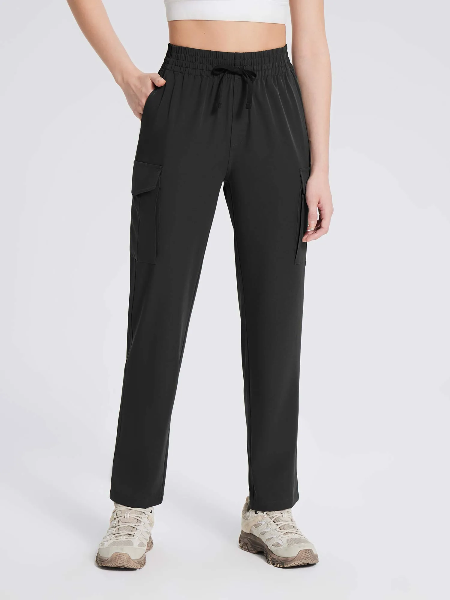 Laureate Utility Big Pocket Straight-Leg Pants