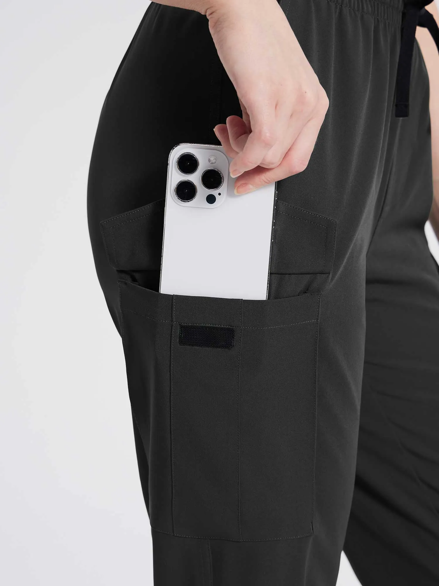 Laureate Utility Big Pocket Straight-Leg Pants