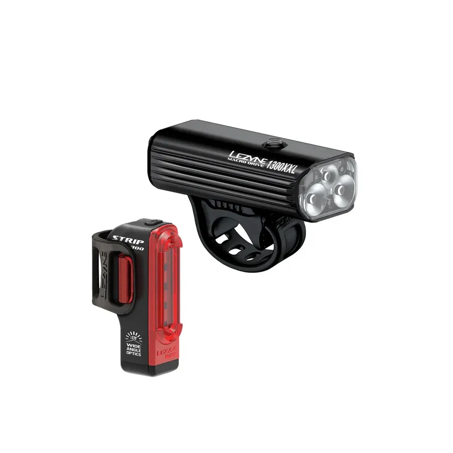 Lezyne Macro Drive 1300XXL / Strip Drive Pro Pair