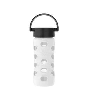 LifeFactory 12oz Glass Water Bottle - Optic White
