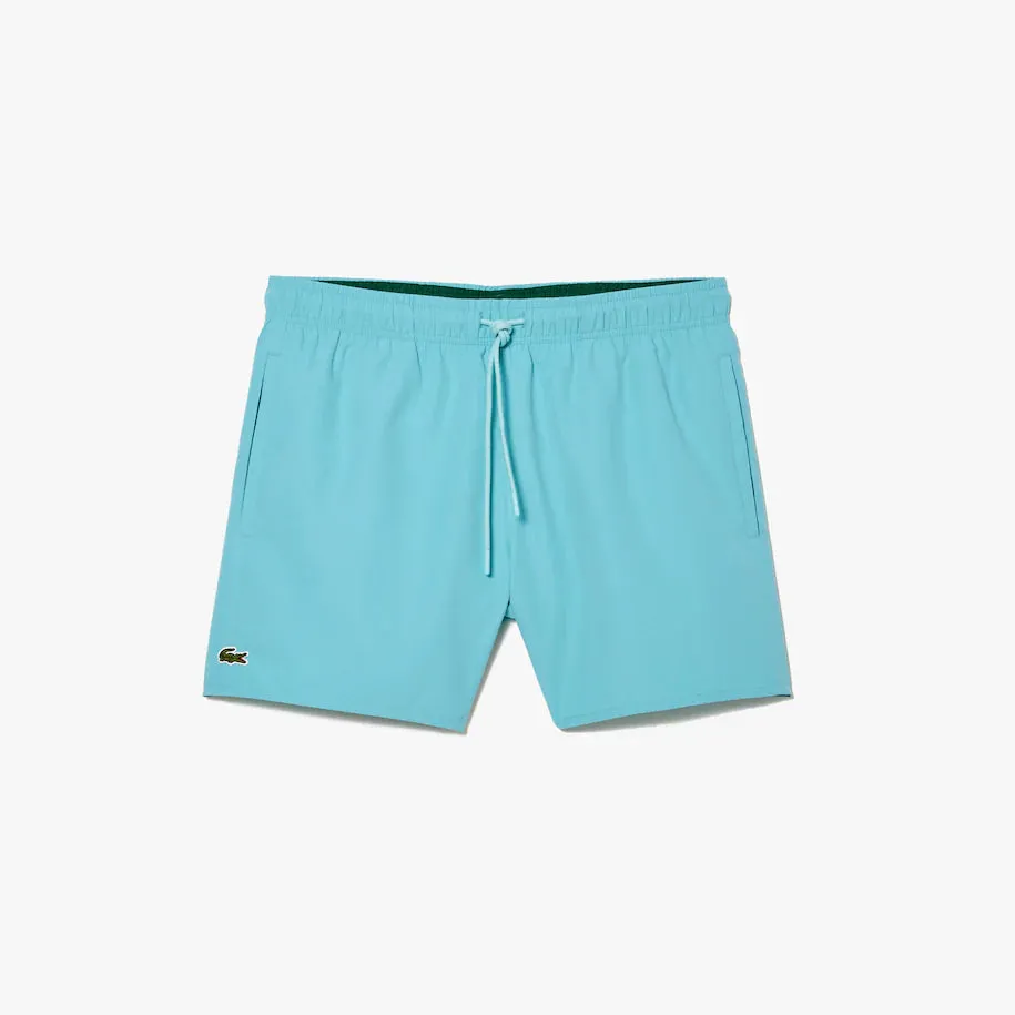 Light Quick-Dry Swim Trunks Turquoise/Green
