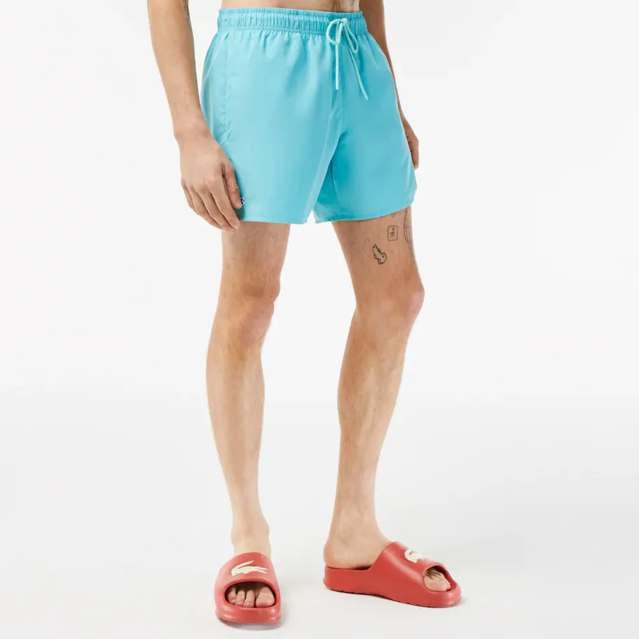 Light Quick-Dry Swim Trunks Turquoise/Green