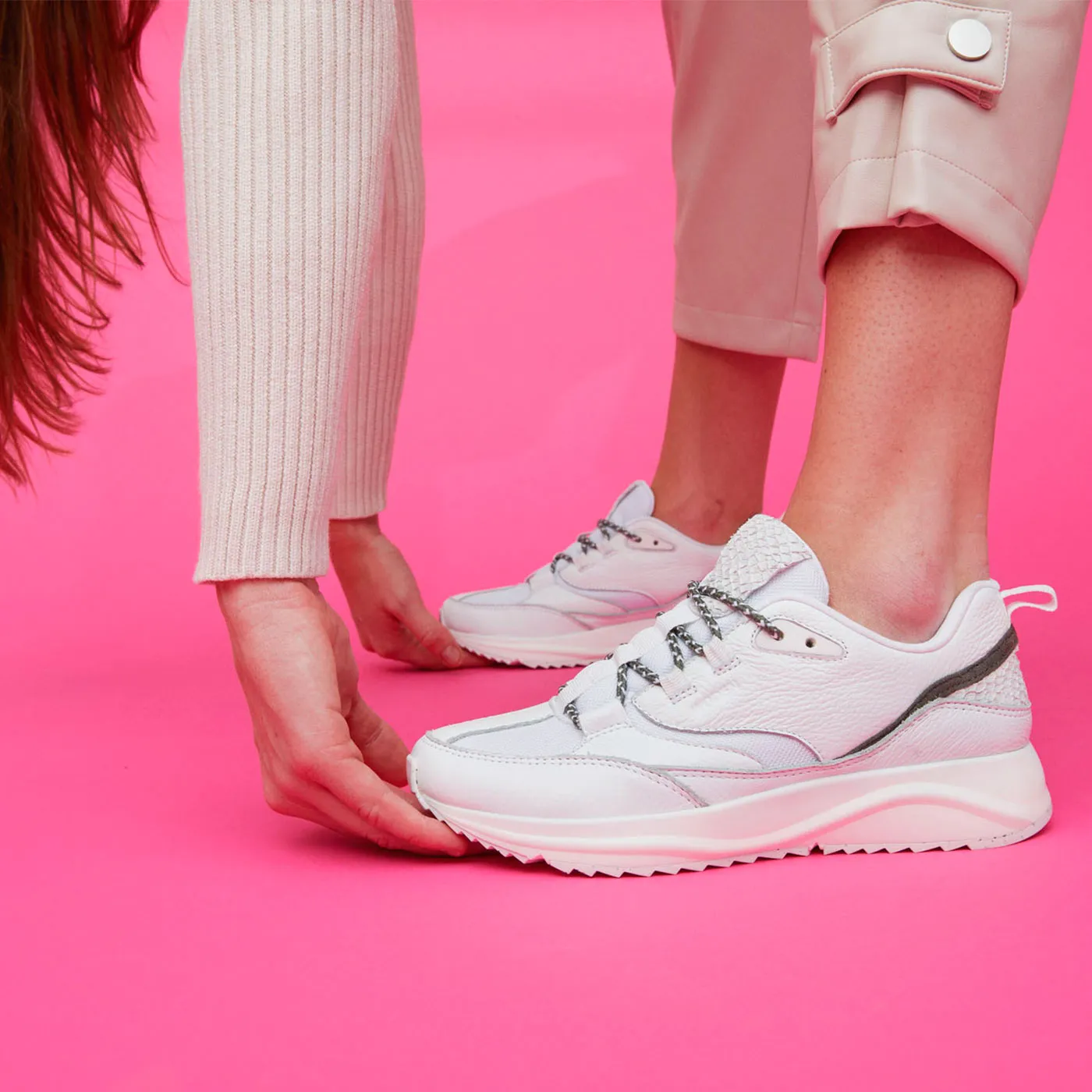 Malou Leather Fifty - Bright White