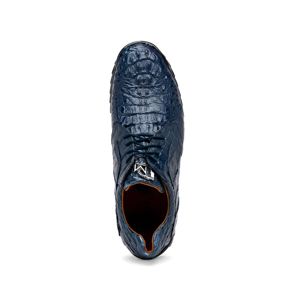 Marco Di Milano Kratos Navy Caiman Crocodile Sneakers