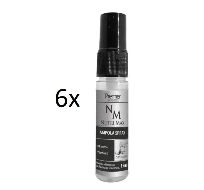 Nutri Max D-Panthenol Vitamin E Spray Treatment Ampoules 15ml - Premier Hair