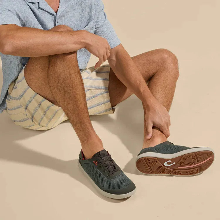 Olukai Men's Moku Pae Breathable Boat Shoes - Island Salt/Koi