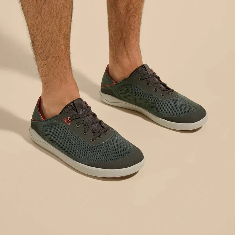 Olukai Men's Moku Pae Breathable Boat Shoes - Island Salt/Koi