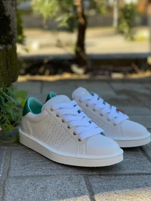 Panchic P01M013-00860034 sneakers bassa in pelle con top verde bottiglia (Collezione estate 24)