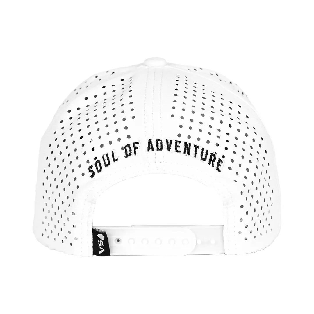 Performance Snapback| Blackout American Flag | White PreOrder