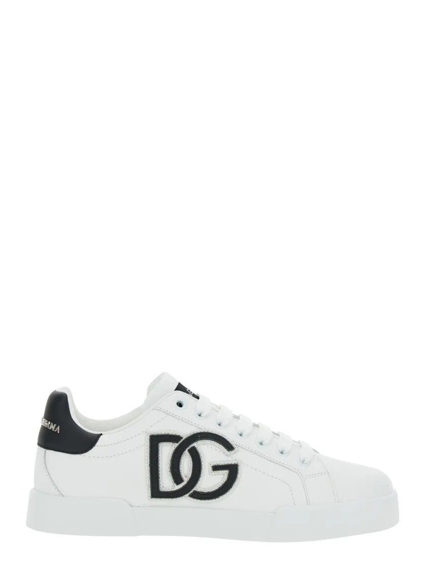 Portofino Light' White Leather Sneakers