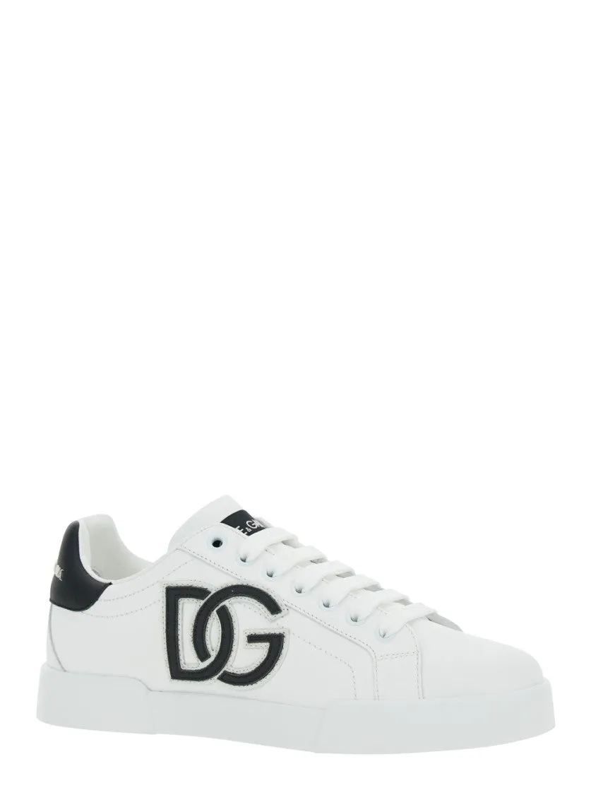 Portofino Light' White Leather Sneakers