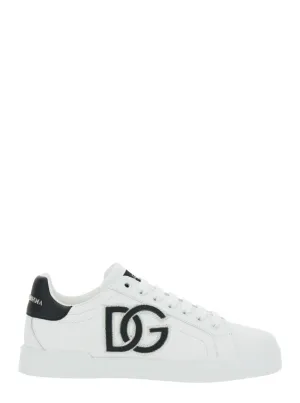 Portofino Light' White Leather Sneakers