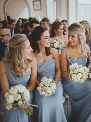 Princess Chiffon Sleeveless Bridesmaid Dresses Floor Length