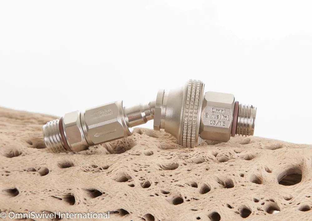 QDB-CV-YM-S Quick Disconnect Set: Big Nut & Check Valve
