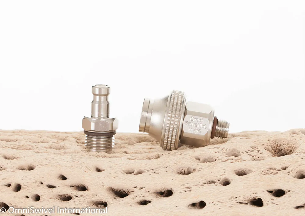 QDBZM-YM-S Quick Disconnect Set: Big Nut - 9/16"-18 Male