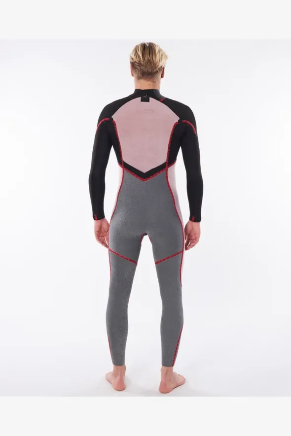 RIP CURL DAWN PATROL BACK ZIP 43GB STEAMER - BLACK