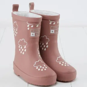 Rose Colour-Changing Kids Wellies