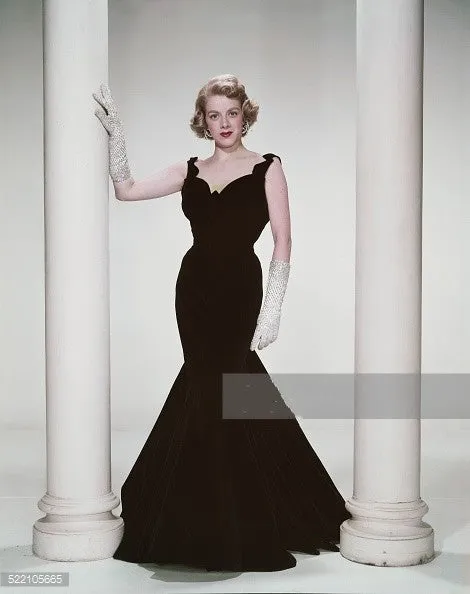 Rosemary Clooney as Betty Haynes Black Velvet Dress Prom Gown from White Christmas