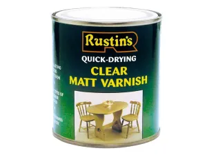 Rustins Quick Dry Varnish Matt Clear 1 Litre