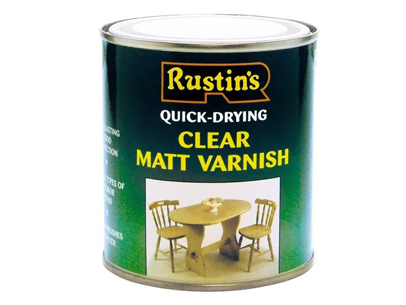 Rustins Quick Dry Varnish Matt Clear 500Ml