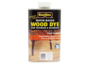 Rustins Quick Dry White Wood Dye 1 Litre