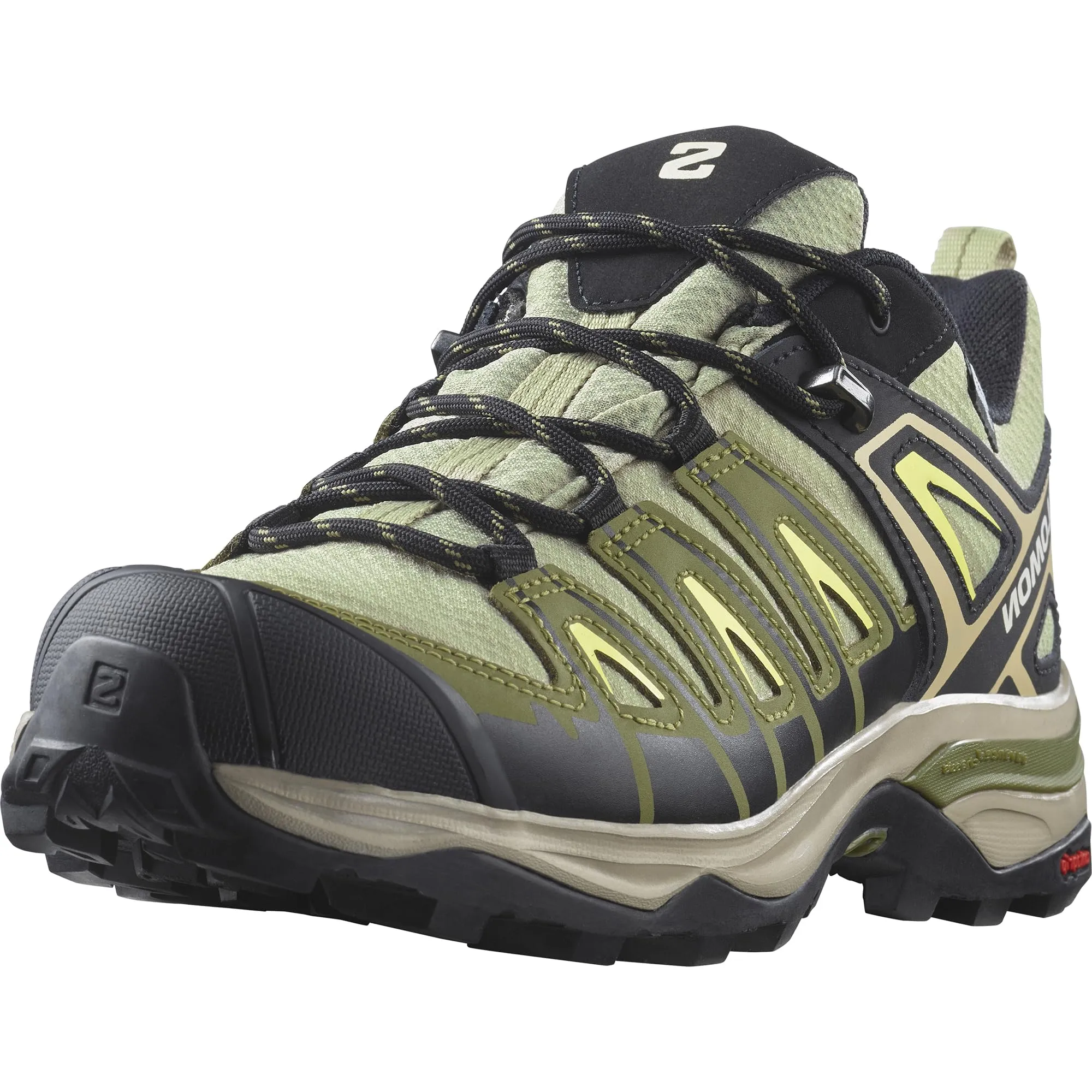 Salomon Women’s X Ultra Pioneer ClimaSalomon Waterproof Trail Running Shoes - Moss Gray/Deep Lichen Green/Sunny Lime - 11