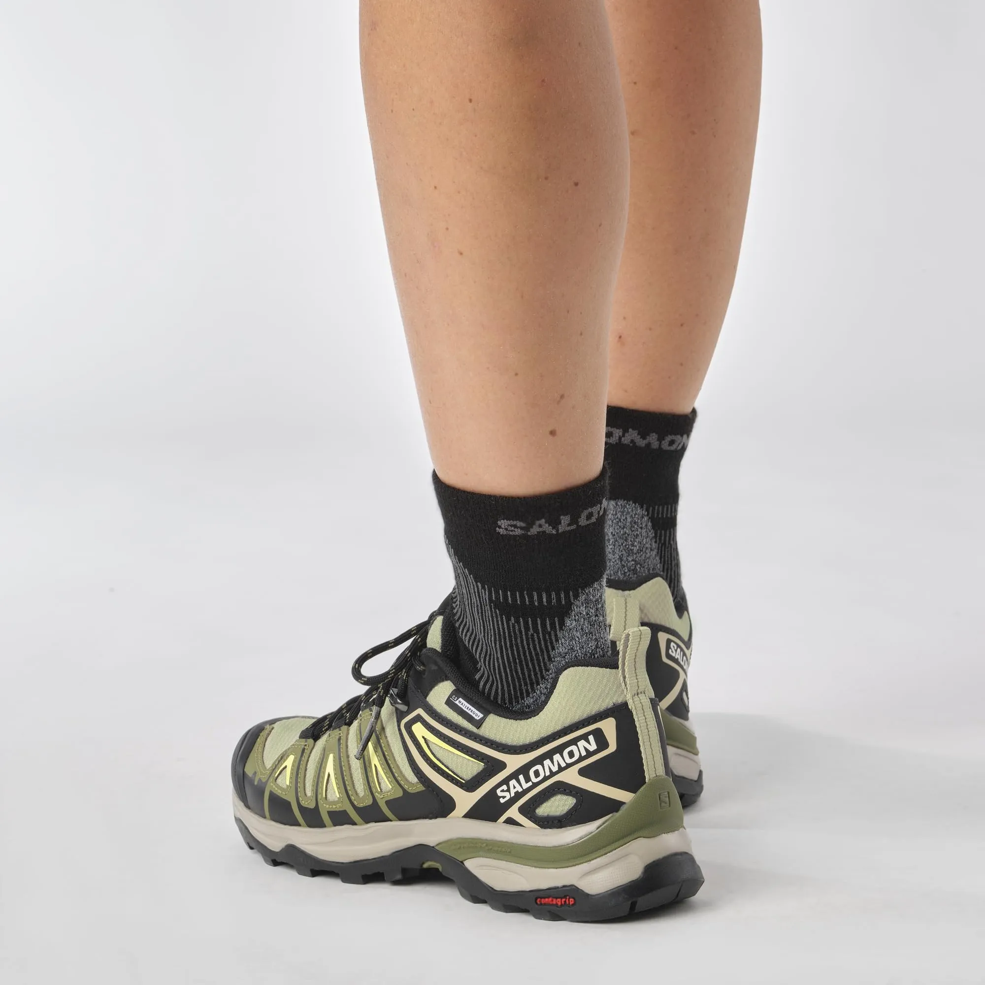 Salomon Women’s X Ultra Pioneer ClimaSalomon Waterproof Trail Running Shoes - Moss Gray/Deep Lichen Green/Sunny Lime - 11