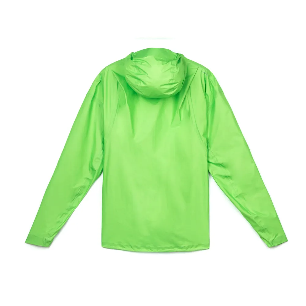 Satisfy Pertex® 3L Fly Rain Jacket - Neon Green