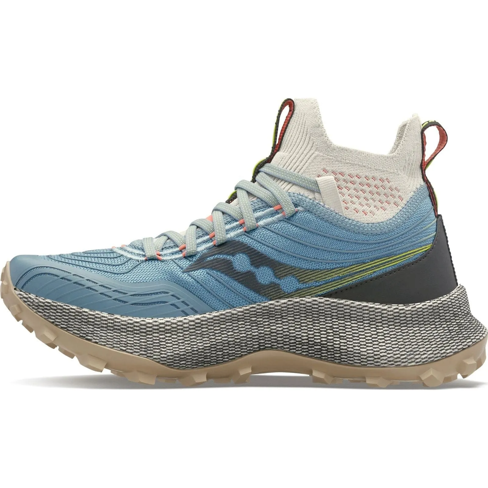 Saucony Endorphin Trail Mid (Womens)  - Slate/Coral