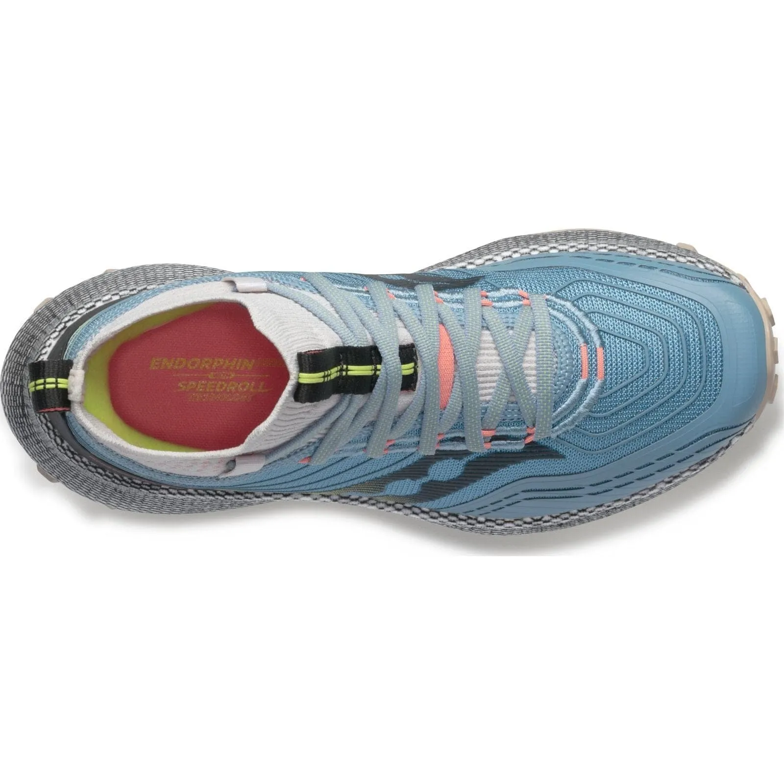 Saucony Endorphin Trail Mid (Womens)  - Slate/Coral