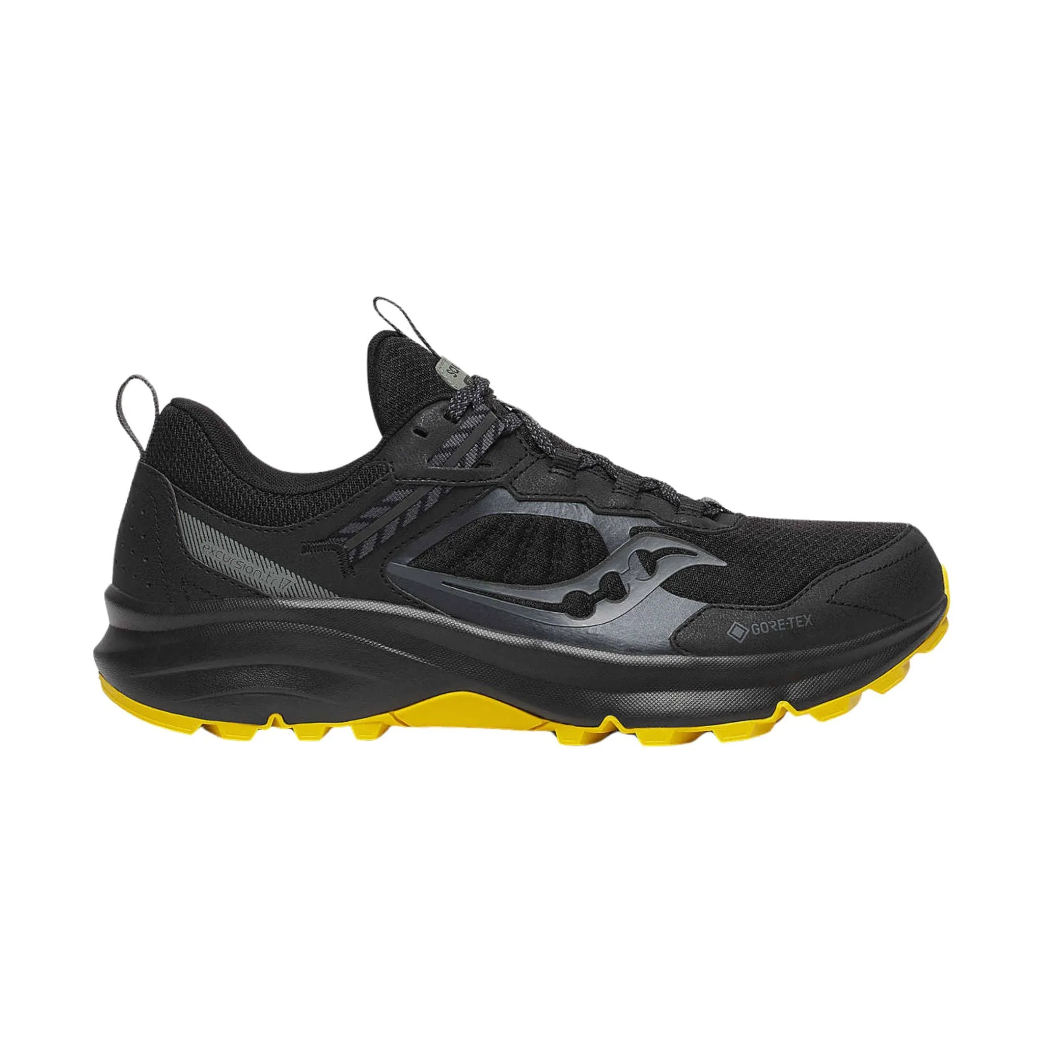 Saucony Men's Excursion TR17 GTX Trail Shoes - Black/Oak