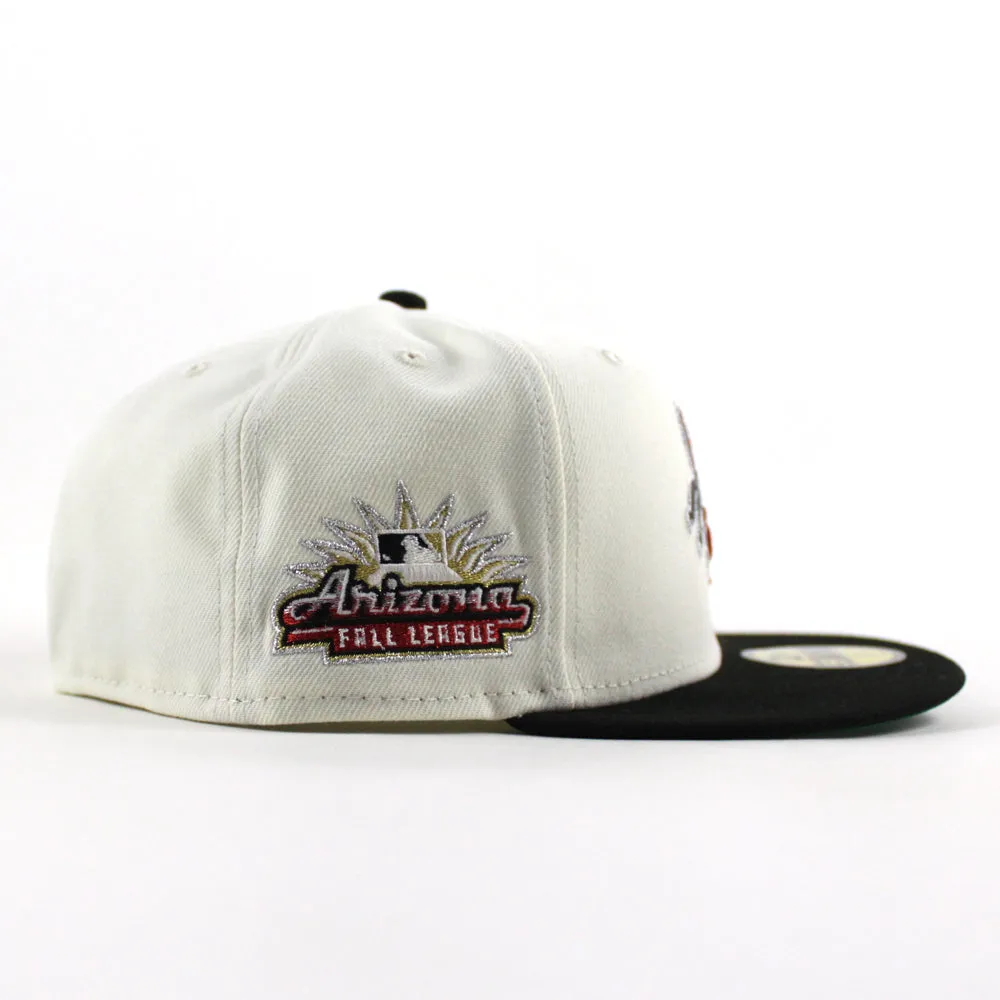 Scottsdale Scorpions Arizona Fall League New Era 59Fifty Fitted Cap (Chrome White Black Green Under Brim)