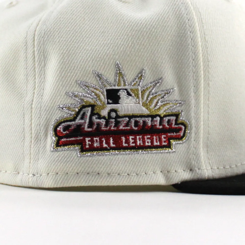Scottsdale Scorpions Arizona Fall League New Era 59Fifty Fitted Cap (Chrome White Black Green Under Brim)