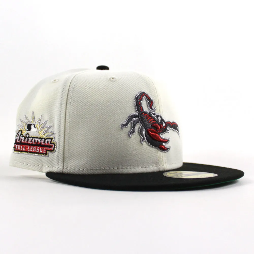 Scottsdale Scorpions Arizona Fall League New Era 59Fifty Fitted Cap (Chrome White Black Green Under Brim)
