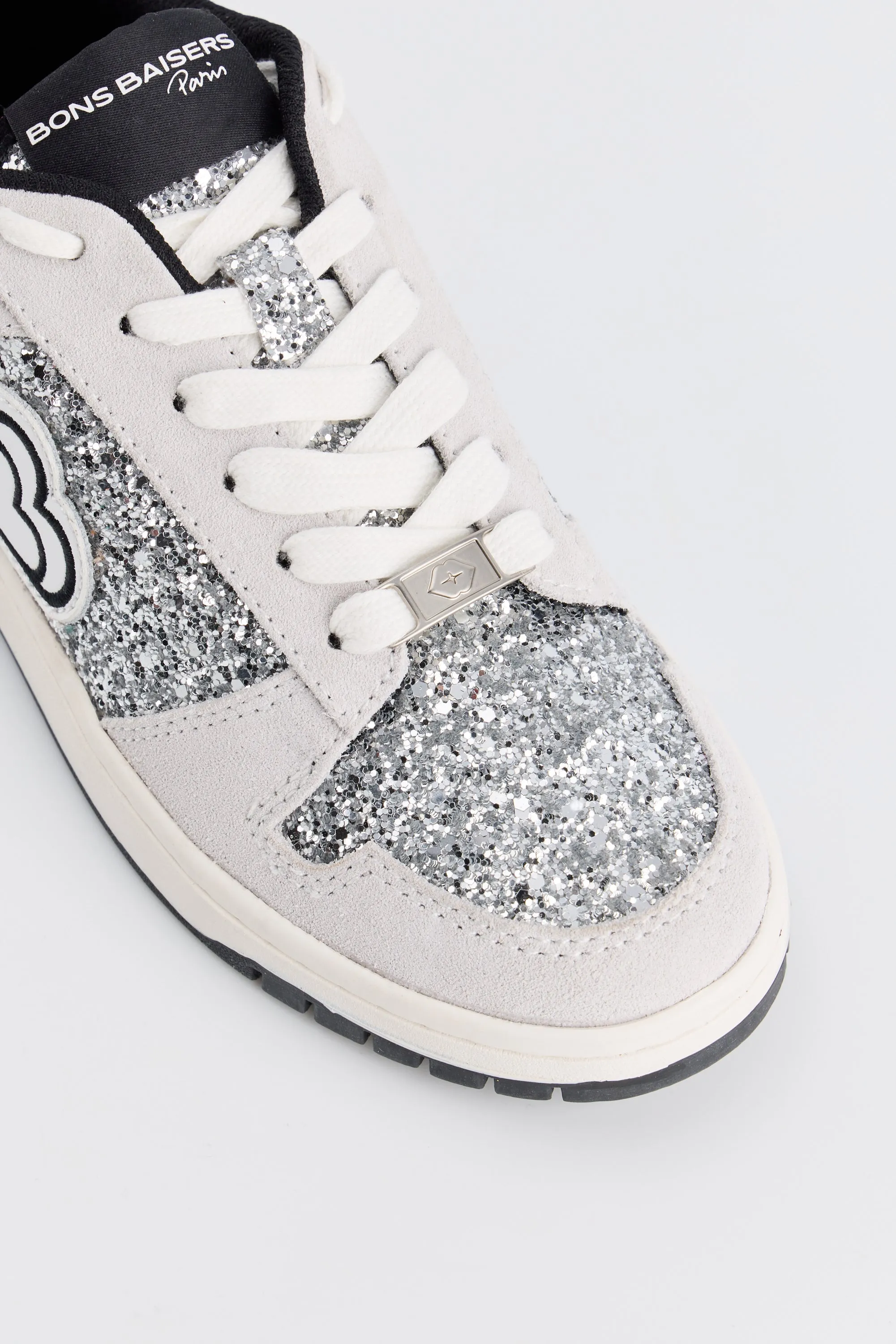 Serena-Gris Glitter Silver