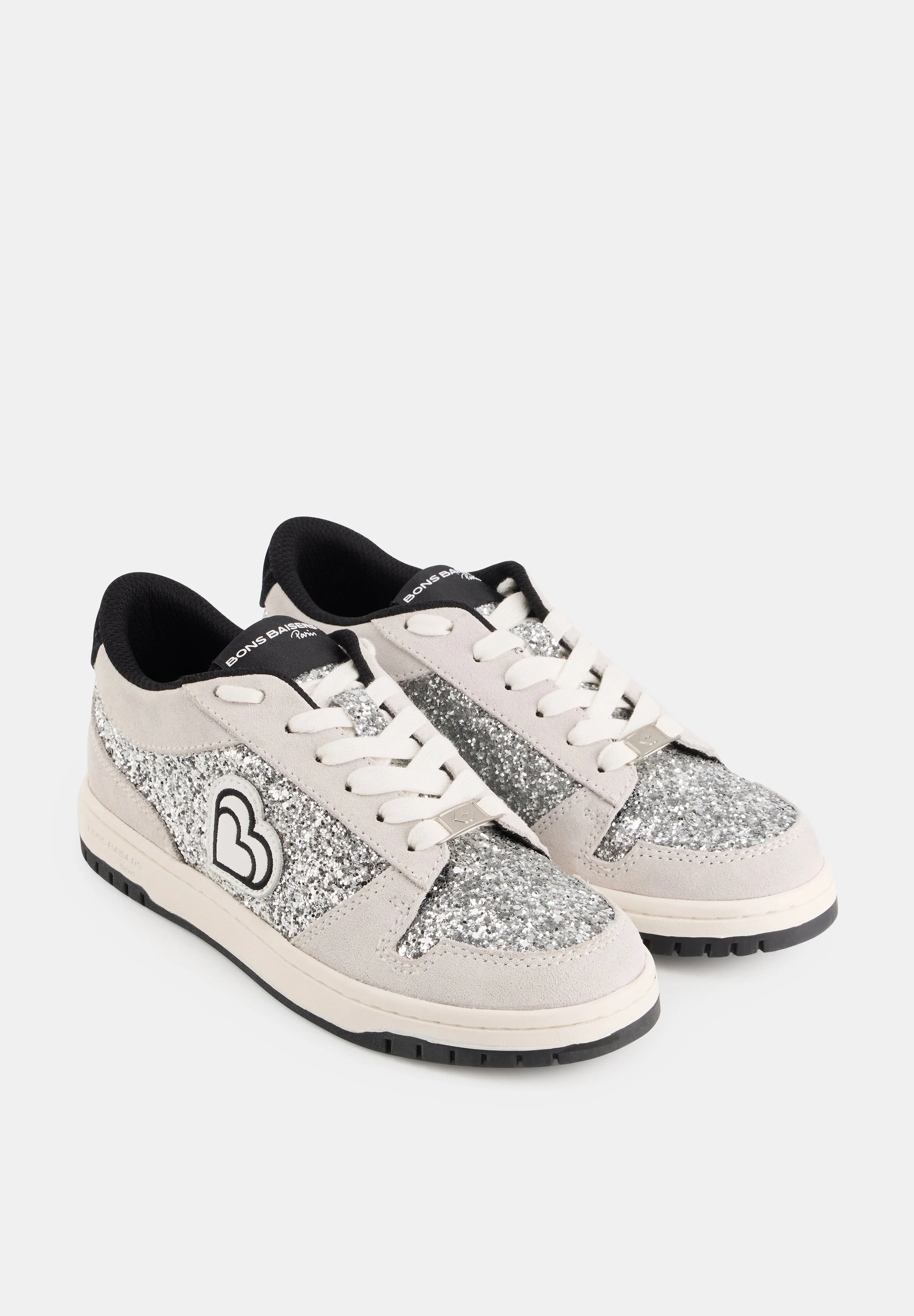 Serena-Gris Glitter Silver