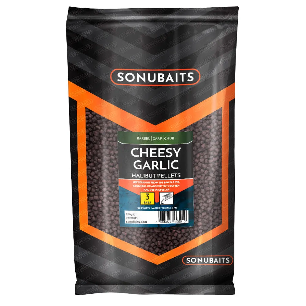 Sonubaits Cheesy Garlic Halibut Pellets 900g