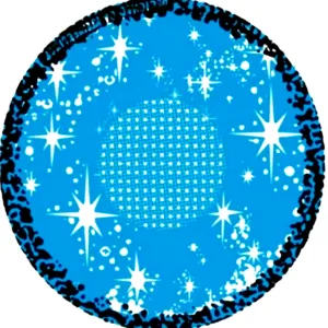 Sparkle Mesh Blue
