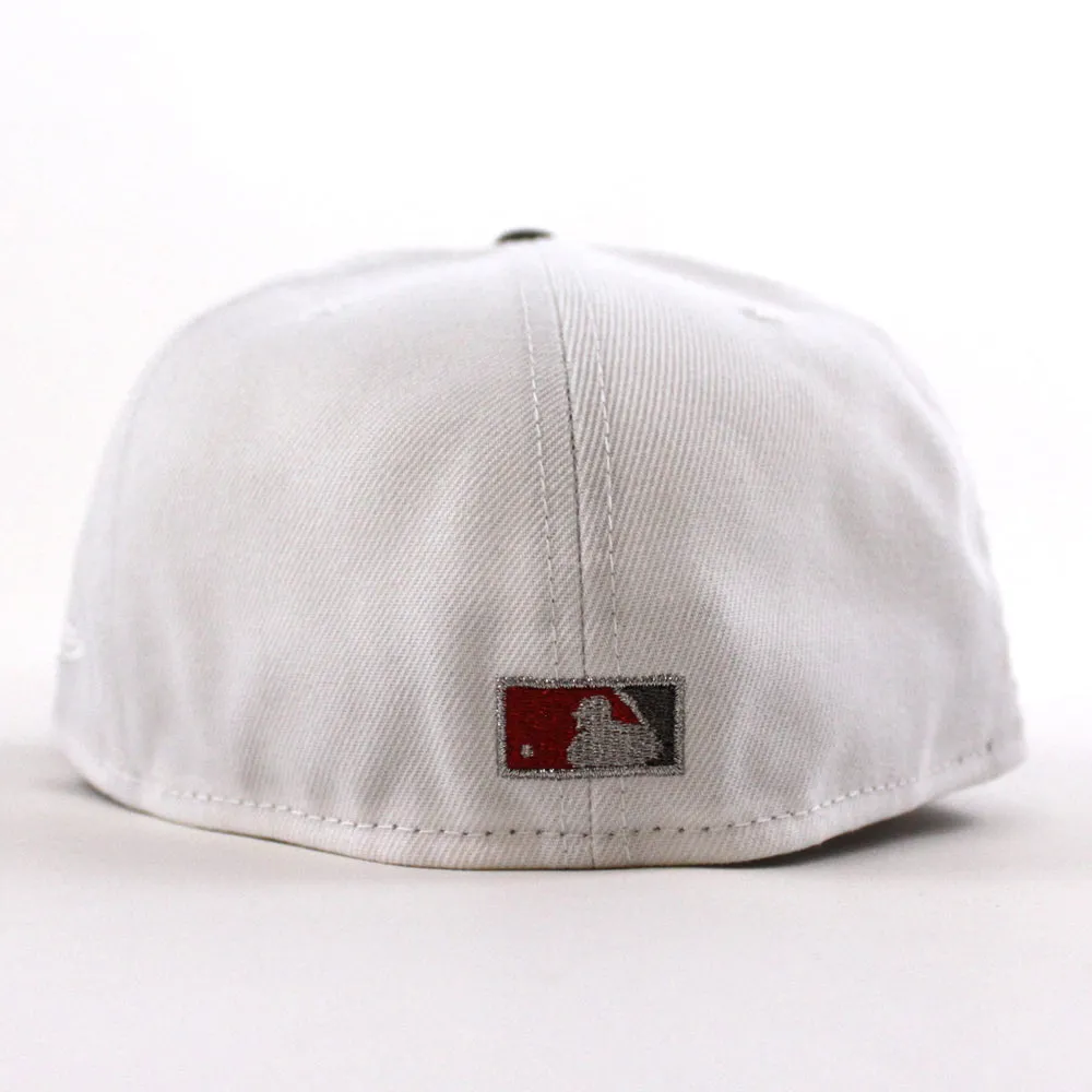Texas Rangers 2020 Inaugural Season New Era 59Fifty Fitted Hat (White Stone Gray Red Under Brim)