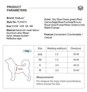 TrueLove Dog Harness TLH3013 - Orange