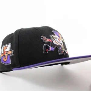 TUCSON ROADRUNNERS 5th Anniversary New Era 59Fifty Fitted Hat (Black Purple Gray Under Brim)