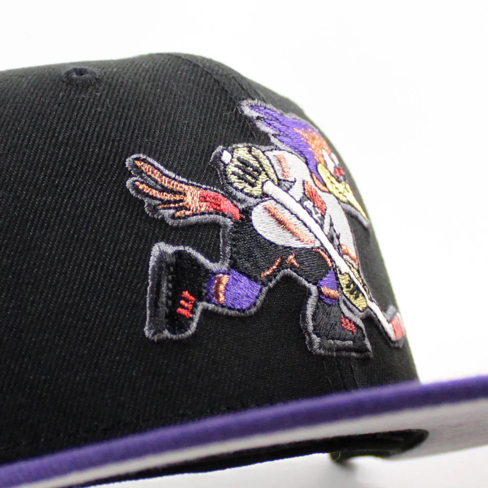 TUCSON ROADRUNNERS 5th Anniversary New Era 59Fifty Fitted Hat (Black Purple Gray Under Brim)