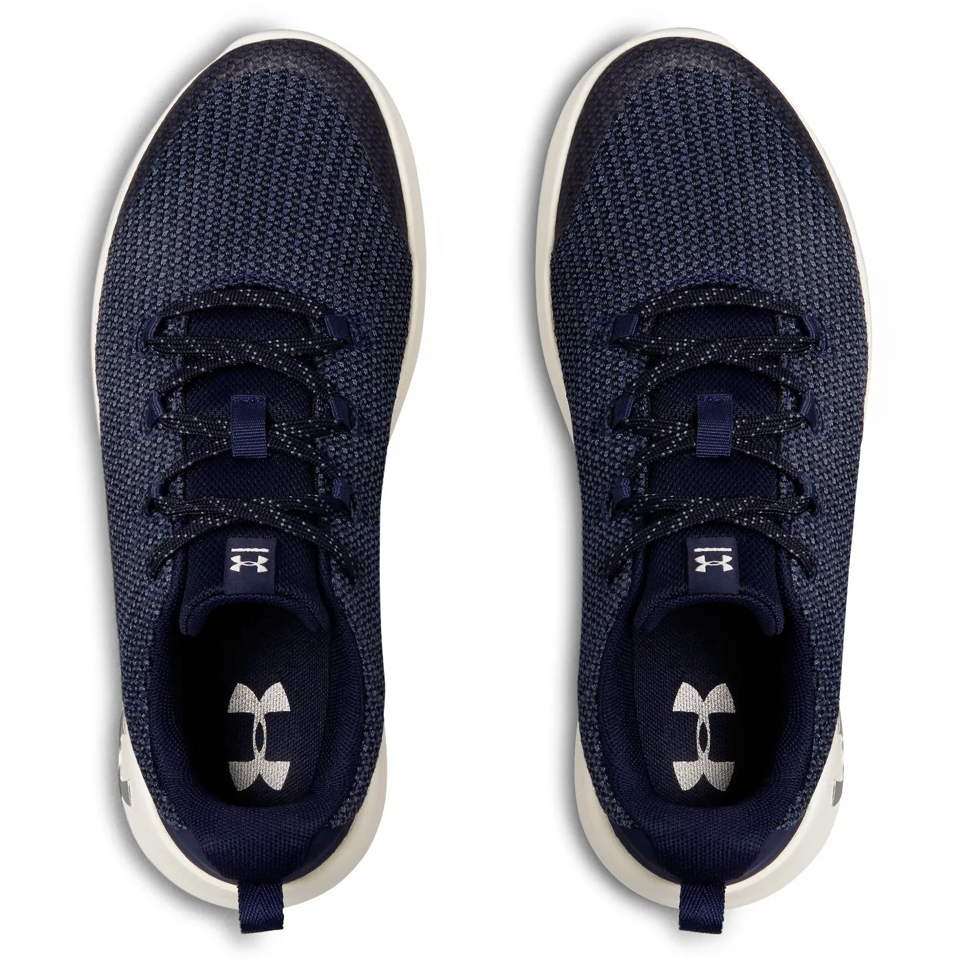 Under Armour Midnight Navy/Ivory/Metallic Silver Ripple Sneaker