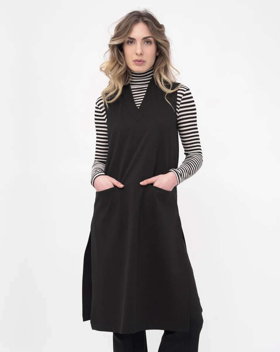 V Neck Sleeveless Dress