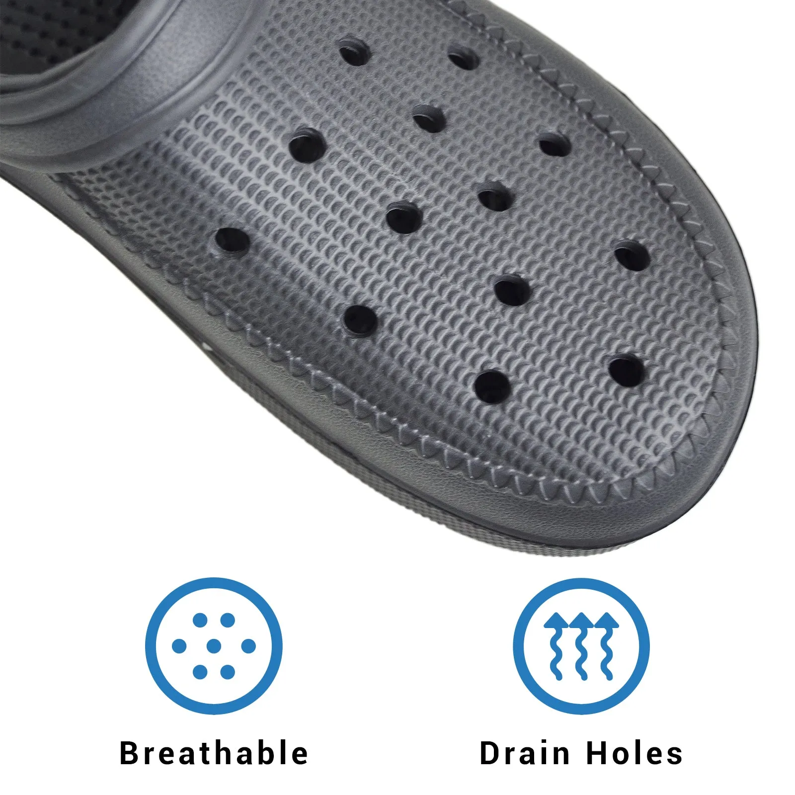 VONMAY Men's Water Clogs Lightweight Non Slip Summer Sandals Durable House Beach Slippers