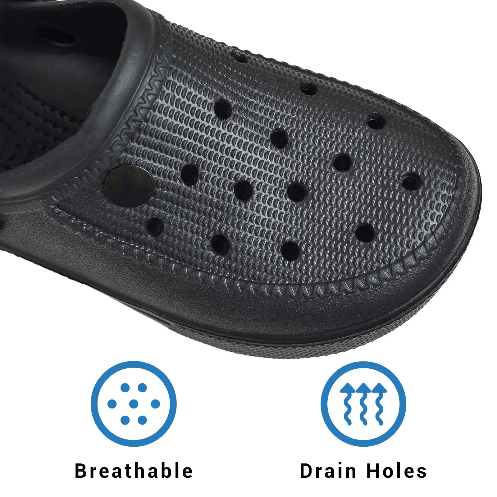 VONMAY Men's Water Clogs Lightweight Non Slip Summer Sandals Durable House Beach Slippers