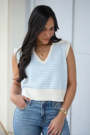 Weekender Striped Sweater Vest